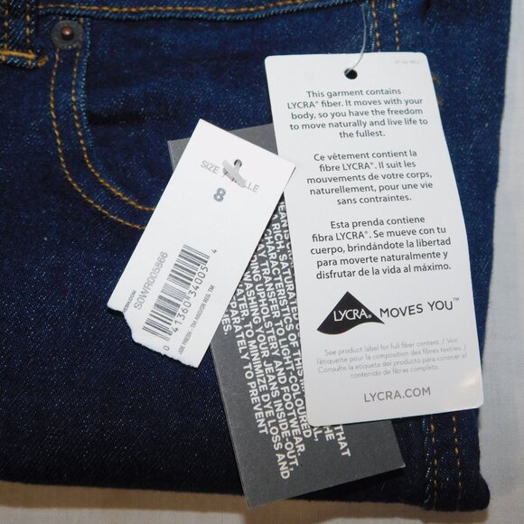 Joe Fresh Womens 8 Dark Wash Classic Denim Jean Skirt NEW - Picture 4 of 7